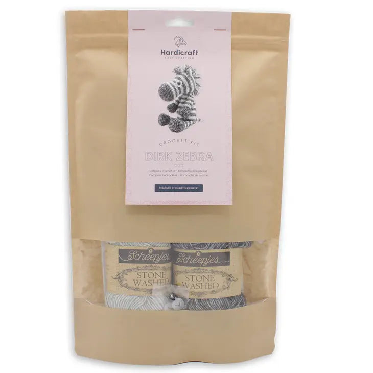 Dirk the Zebra Crochet DIY Kit