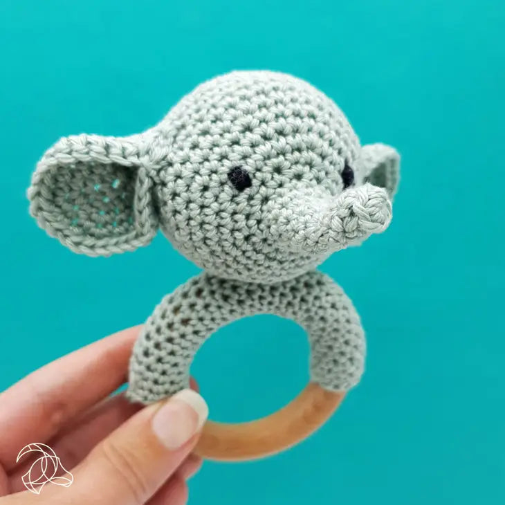 Elephant Rattle Crochet DIY Kit