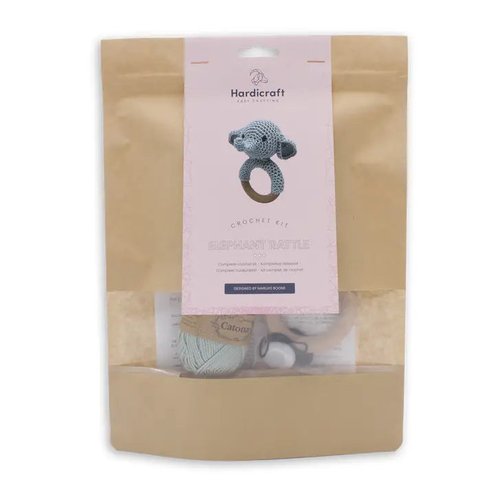 Elephant Rattle Crochet DIY Kit