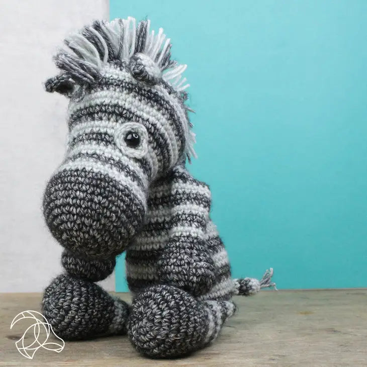 Dirk the Zebra Crochet DIY Kit