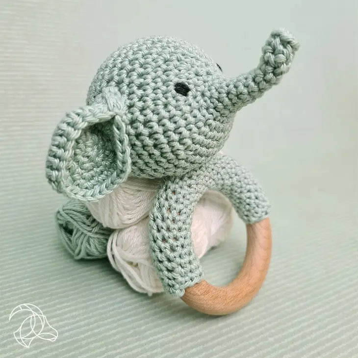 Elephant Rattle Crochet DIY Kit