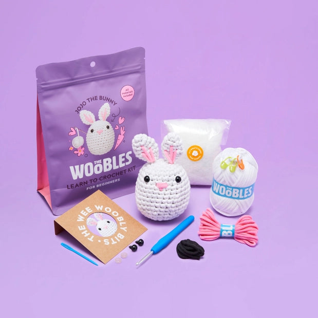 wobbles crochet animal kit bunny