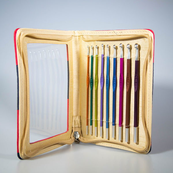 Knitter's Pride Zing Deluxe - Set Aghi Circolari Intercambiabili Per Maglia (7 Misure, 2 Cavi)